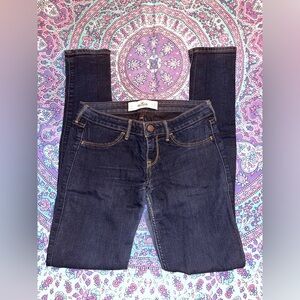 Hollister Women's Deep Indigo Skinny Jeans